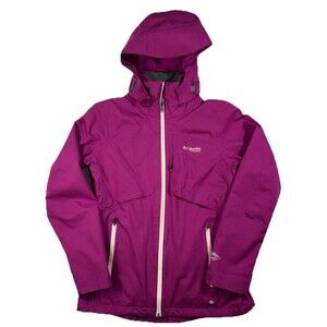 Columbia Titanium Interchange Jacket Women's Size Small Magenta Pink Hood